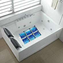 Garneck 6 Pezzi Adesivi per Vasca 3D Modello Ocean World Impermeabile Antiscivolo per Vasca Appliques Adesivi murali Decalcomanie per Vasca da Bagno WC 13x13cm
