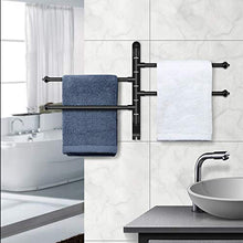 Porta Salviette ZB ZealBoom Porta Asciugamani Girevole con 4 Braccia Girevoli 180° Rotazione Portasciugamani da Parete per Bagno, Cucina, Balcone, WC