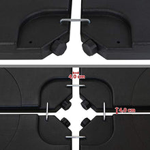 BB Sport Pesi per Ombrellone Base per Parasole per ombrellone a baccio - Nero 60 Litri / 80 kg - Possono Essere riempiti con Acqua o Sabbia