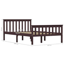 SKM Giroletto Marrone Scuro in Legno Massello di Pino 120x200 cm (22kg)