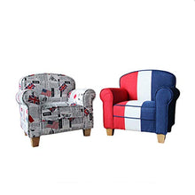 Laishutin Divano con Sedia Imbottita per Bambini Imbottita in Microsuede Ottoman per Bambini per Soggiorno e Ufficio