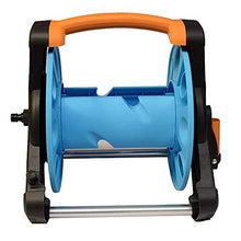 Hgedz Portarotolo Portatile da Giardino Stand, Supporto Vasca autoportante per Carrello di stoccaggio per Tubo da 35m 1/2 Pollici Strumento di stoccaggio per irrigazione da Giardino