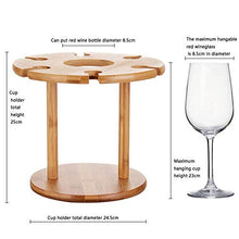 CENPEN. Legno Wine Rack, di Legno di bambù Governo del Vino Creativo semplicità Governo del Vino, 6 Rack