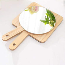 Specchio luminoso Legno Specchietto, rettangolare / circolare il trucco dello specchio portatile Adatto a salone di bellezza gioielli contatore grande specchio semplice specchio di bellezza Trucco e s