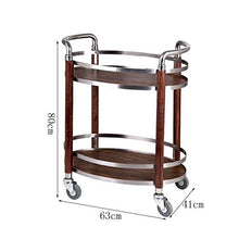 Jia He Carrello Carrello degli Attrezzi - Shelf Tea Wine Wine Carrello Dessert Car Hotel Servizio Mobile Car Trolley 3 ° Piano Carrello portautensili Portatile a Quattro Ruote