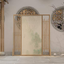 Room Screen Even Divisorio Decorativo 160x180 cm (63 per 70 in), divisorio dello Schermo della Stanza, Decorazione della Pittura di Paesaggio Tradizionale Cinese