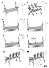 PLATAN ROOM Mobili da giardino in legno di pino 127 cm / 120 cm / 80 cm / 63 cm di larghezza, tavolo da giardino in legno di pino impregnato (panchina con braccioli, 127 cm)