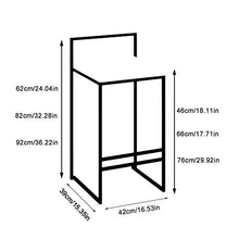 YHNMK Sgabelli da Bar,Sgabelli Alti, Seggiola Moderne Minimaliste in Metallo Casual, Poltrona per Colazione con Poggiapiedi, Seggiole da Cucina, Sgabelli da Bar