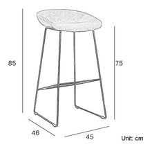 SYLOZ Ristorante Chair Set di 2 Pezzi for Colazione Bar Sgabelli Bar Pianale da Cucina e casa Sgabelli
