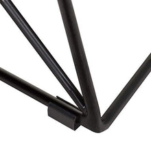 Sgabello da Bar Sedia Sedia da Cucina Sedia da Pranzo Marrone e Nero Stile Industriale Naturale 50 x 46 x 76 cm