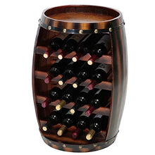 Portabottiglie da appoggio in Legno a Botte ， Portabottiglie da appoggio da 23 Bottiglie ， Organizzatore di stoccaggio a Botte in Legno Espositore per liquore al Bar della Cucina di casa
