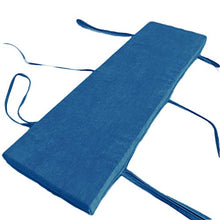 Cuscino per panca lunga 2 3 4 posti, antiscivolo, rimovibile e lavabile, per mobili interni ed esterni (blu, 80 x 30 cm)