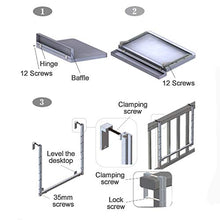 LWZ Tavolo da Esterno Pieghevole per Esterni, ringhiera Regolabile per Balcone, per Patio, Giardino, terrazza, Nero/Bianco