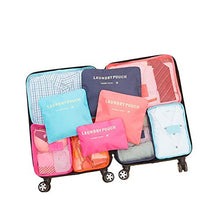 Stile coreano portatile durevole ecologico 6 pezzi/set piazza viaggio casa bagagli deposito borse organizzatore custodia custodia