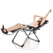 PAKUES-QO Sedie da Giardino Pieghevoli Sedia a gravità Zero reclinabile per Persone Pesanti Giardino Esterno a gravità Zero Terrazza da Spiaggia Supporto per lettini da Sole 150 kg