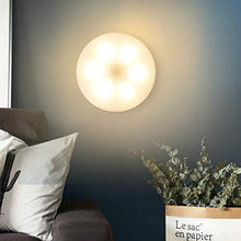 Luce notturna con rilevatore di movimento,lampada da parete ricaricabile USB,luce a LED intelligente per armadio Per camera da letto,armadio,corridoio,Cucina,Scale,Garage ecc.(Luce calda,6 pezzi)
