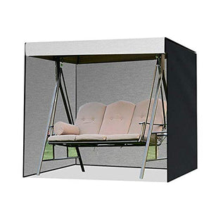 TTFLY - Coprisedile per dondolo, impermeabile a 3 posti, copertura per protezione solare 210D, Oxford da giardino
