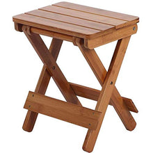 Sgabello pieghevole per doccia, in legno, quadrato, in bambù, per uso domestico, per doccia, poggiapiedi pieghevole, per adulti, bambini, disabili, anziani