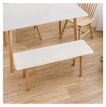 Cuscino per Panca da Esterno, Cuscino di Ricambio, per Viaggi, Altalena, Tinta Unita Cuscinetto per Sedili da Banco Semplice Non-Slip Cuscino-off-White 150×40cm(59×15in)