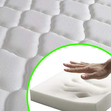 Festnight Letto con Materasso Memory Foam Bianco in Similpelle con Rete a Doghe di Legno 90x200 cm