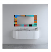 Ccretroiluminados Lineas de Colori Specchio da Bagno Retro Illuminazione, Acrilico, Multicolore, 80 x 5.3 x 60 cm