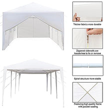 Lsooyys - Gazebo a baldacchino, 3 m x 3 m, completamente impermeabile, resistente per feste in giardino, eventi all'aperto, colore: bianco (5 pezzi di stoffa)