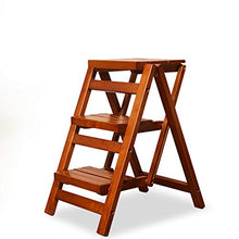 WGFGXQ Scaletta scaletta Scaletta Sgabello Pieghevole in Legno massello Sgabello Multifunzionale per Cucina Sgabello Piccolo scaletta Scala 2 Colori Opzionale 325 * 910mm Sgabello Pieghevole (Color