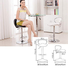 Ljings Sgabelli Bar Sedie Bar Regolabili in Altezza con Sgabelli Bar Posteriori, Sedie Pranzo Regolabili Cucina Regolabili in Pelle PU,Giallo
