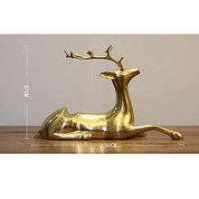 CYYMY Portabottiglie da Vino di Ottone Alce Creativo del Supporto Bottiglia Decorazione di Casa Artigianato Ornamenti Regalo di Natale Cremagliera del Vino