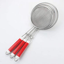 UPKOCH setacci da Cucina in Acciaio Inossidabile a Maglia fine con Manici in plastica per Cottura Dimensioni Cottura m 18 cm (Rosso)
