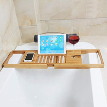 Supporto per Vasca, Scalabile Installazione Senza Antiscivolo Telefono Collocato Tablet iPad Rack Cremagliera del Vino, più Adatto per Vasca da Bagno Hotel A Casa, 75-109cm Scalabile