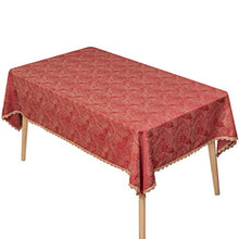 Tovaglia Rettangolare Jacquard Tovaglia Rossa Protezione, Tovaglie Lavabili Antimacchia E Antigoccia Per Cucina Domestica Sala Da Pranzo Decorazione a Buffet