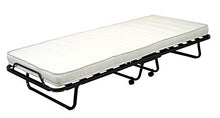 AVANTI TRENDSTORE - Brando - Letto per Gli Ospiti, Pieghevole in Metallo su rotelle, con doghe e Materasso Incluso. Disponibile in 2 Misure Diverse (80x200 cm)
