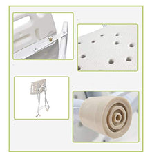 Sgabelli per Doccia e Bagno Sgabello per Doccia Panca Sedia Bianca Pieghevole Alluminio può trasportare 90 kg Antiscivolo Perfetto per Sedia da Doccia per Anziani
