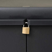 Cikonielf Armadio da Giardino Basso 65 x 38 x 87 cm Armadietto da Giardino in Polipropilene con 2 Porte e 1 ripiano Regolabile ventilato con scanalature di scolo,Nero