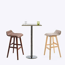 LF- Sedia da Bar in Legno massello Sedia da Bar Creativa Sgabello Alto retrò Semplice semplicità (Color : N)