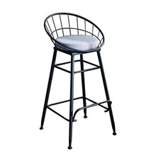 Yxsd Sgabelli di barra Dressing Sgabello ristoranti High for residenziale e commerciale Cucine Colazione Con schienale poggiapiedi Sedie da pranzo, cucina Pub Gambe Industrial Metal Sgabelli contatore