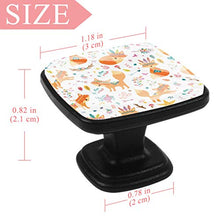 Cute tribal fox Pomelli per Porta Set di 4 Pomelli per Mobili Manopole per Cassetti Cucina Armadio Vetro