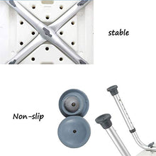 TUHFG Sgabello per Doccia Sgabello da Doccia Sgabello Doccia Sgabello da Bagno Sedia da Bagno Sedia Regolabile Altezza Antiscivolo Pesisca in Alluminio Leggero Peso 150KG Sedia da Bagno