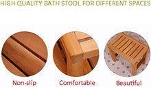 LINGZHIGAN Bagno Doccia Sgabelli -Slip Bagno di Legno sgabelli di Legno Doccia Sedile Modifica Legno Scarpe delle feci della sede Sgabello for Doccia 42X33X50cm