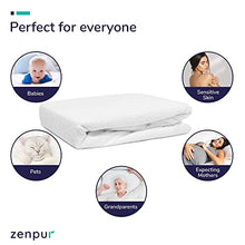 ZenPur Coprimaterasso Singolo Impermeabile 90x190-200 cm | Antiacaro, Ipoallergenico, Traspirante - Garantito a Vita