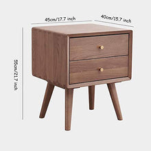 Comodini Comodino in Legno con 2 Cassetti Maniglia Hardware per Camera da Letto E Soggiorno 40X45x55cm / 15,7X17,7X21,7 Pollici