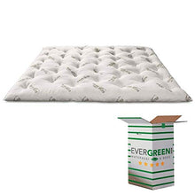 EVERGREENWEB MIGLIOR Topper Materasso Matrimoniale 160x200 Alto 8 cm in Memory Foam e Fodera Aloe Vera, Correttore Letto Rigido Coprimaterasso Imbottitura 100% Effetto Piuma Morbido Futon Ortopedico