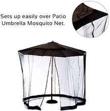 SHANCL Ombrellone Schermo Parasole zanzariera Patio Copertura dell'ombrello Zanzariera for Patio Tavolo Ombrello, Giardino Terrazzino Copertura dell'alloggiamento dei Furniture- Cerniera Mesh
