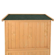 miozzi Armadio Mobile Portaoggetti da Giardino 87x46,5x160 cm in Legno