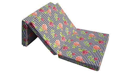 Natalia Spzoo – materasso pieghevole 195 x 65 x 10 cm con il nucleo in schiuma e il coprimaterasso sfoderabile, materasso cubo
