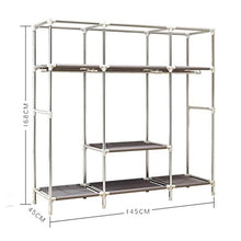 Guardaroba pieghevole Mmm& Armadio in Tessuto Semplice Armadio per Quadri in Acciaio Moderno Economico 145 * 45 * 168 cm (Colore : #3)