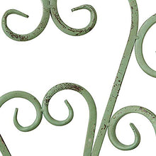 GaoF Panca da Giardino Antica da 40 Pollici, panchina in Metallo a 2 posti, Doppia Sedia con braccioli e Schienale, Sedia con Struttura in Ferro battuto; Mobili Decorativi Portico Cortile
