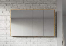 Badplaats B.V. Armadietto a Specchio Cuba 120 x 72 cm Rovere - Specchio armadietto Bagno
