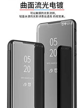 Nadoli Custodia per Samsung Galaxy A52,Chiaro Specchio Stand Protezione Libro Portafoglio Cover Custodia in Pelle Difficile PC Copertura,Argento